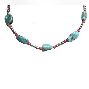 SOLD SORRY Genuine Green Turquoise Necklace